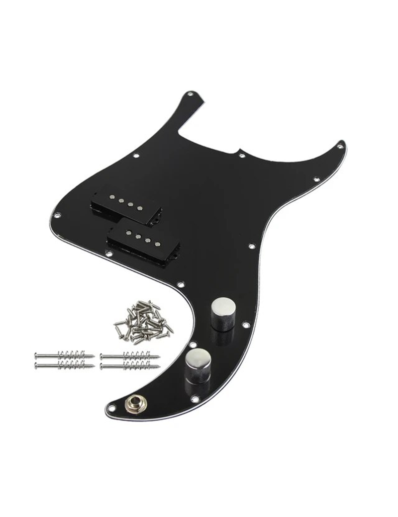 GOLPEADOR DE BAJO ELÉCTRICO ESTILO PRECISION NEGRO PRECABLEADO