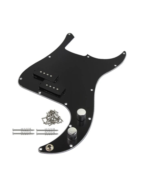 GOLPEADOR DE BAJO ELÉCTRICO ESTILO PRECISION NEGRO PRECABLEADO