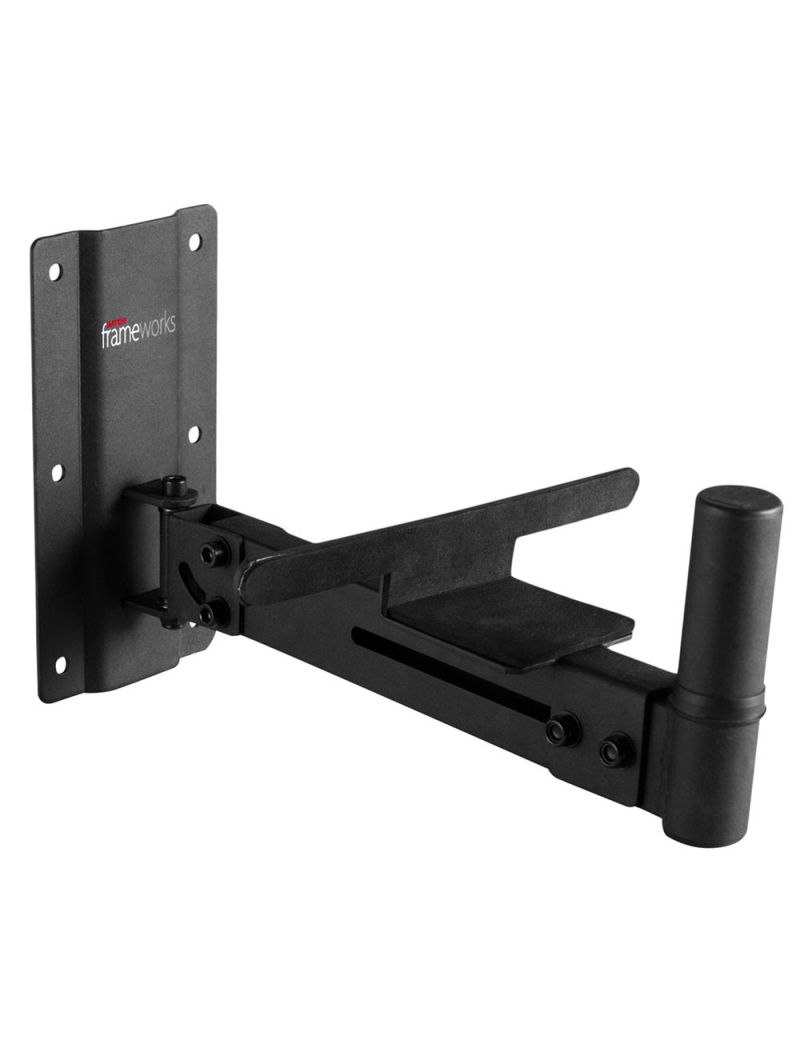 SOPORTE ALTAVOZ DE PARED GATOR FRAMEWORK CARGA MAXIMA 45KG CON SOPORTE SEGURIDAD NEGRO PAREJA