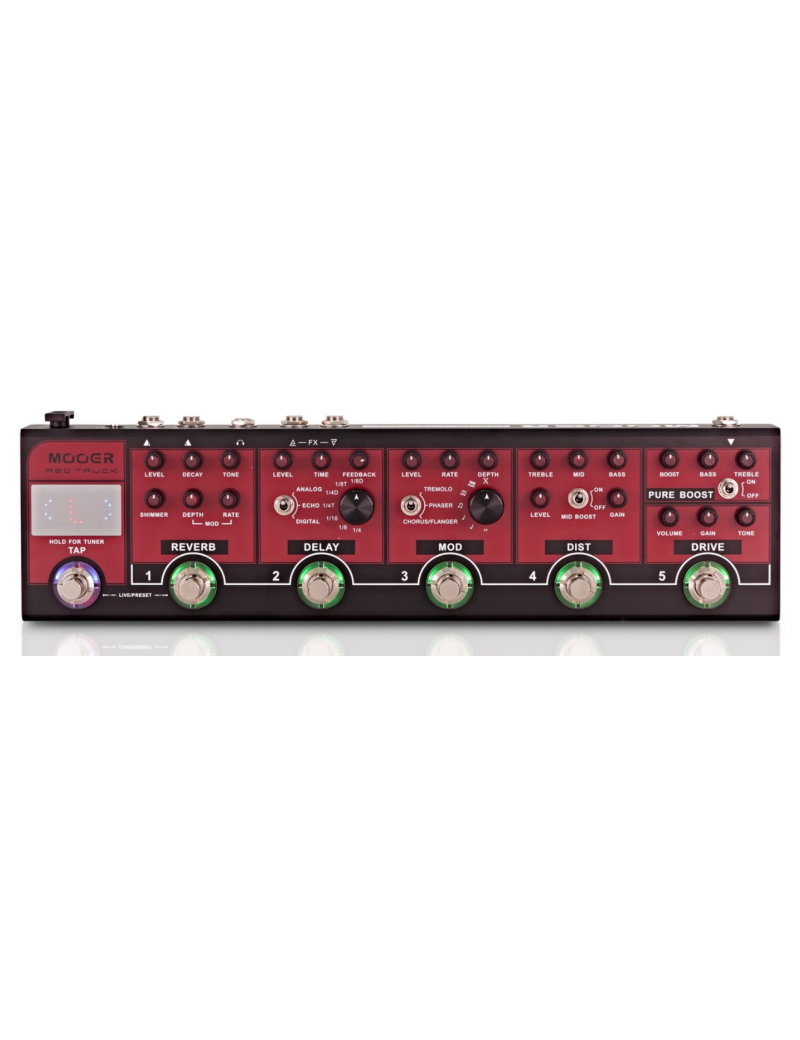 PEDALERA MULTIEFECTO MOOER RED TRUCK