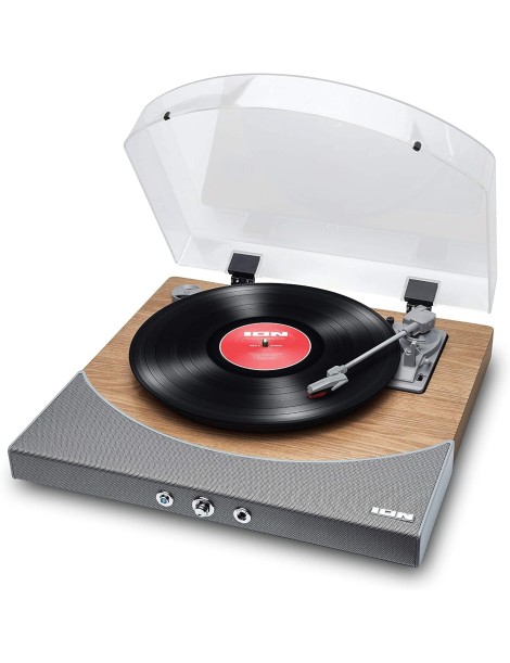 TOCADISCOS ION PREMIER LP MADERA CON ALTAVOCES Y BLUETOOTH