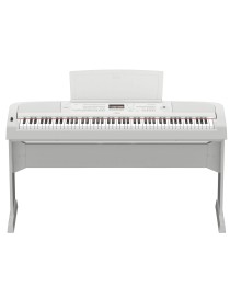 PIANO YAMAHA CONTRAPESADO DGX-670WH BLANCO 88 TECLAS PEDAL SUSTAIN + MUEBLE NL300WH