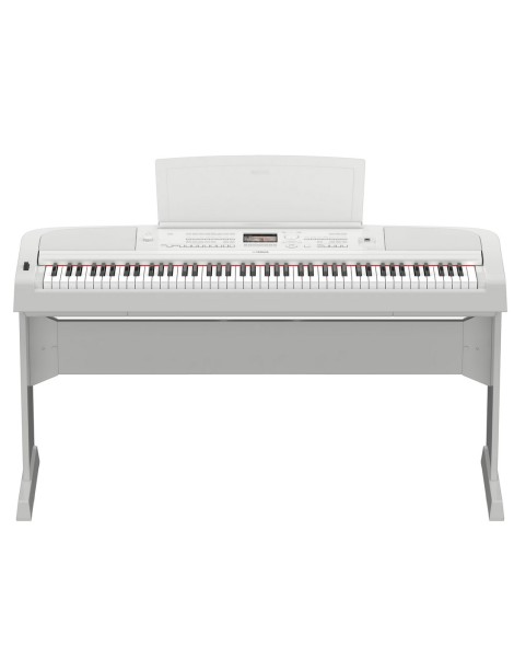 PIANO YAMAHA CONTRAPESADO DGX-670WH BLANCO 88 TECLAS PEDAL SUSTAIN + MUEBLE NL300WH