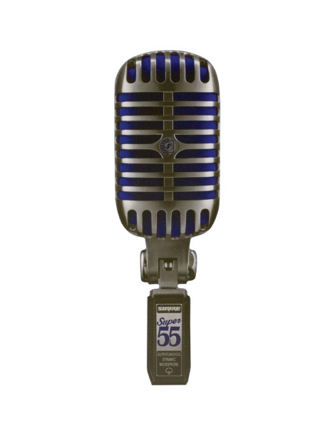 MICRÓFONO SHURE VINTAGE DELUXE SUPER 55 TIPO ELVIS VOCAL DINÁMICO