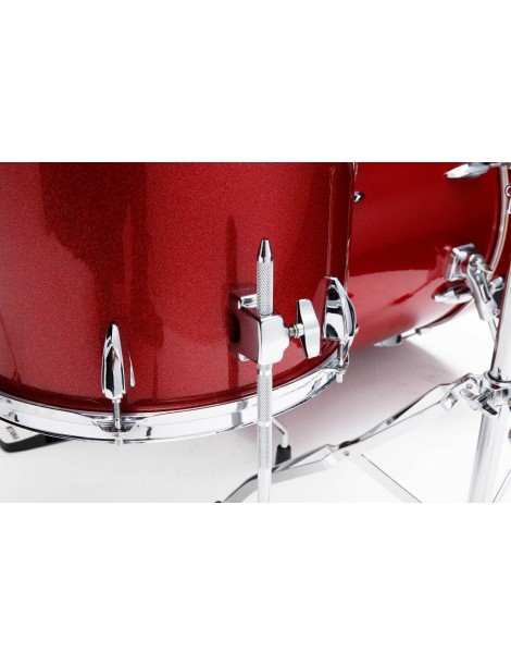 BATERÍA TAMA SET IMPERIALSTAR IP50H6W-BRM BURNT RED MIST 5 PIEZAS, HERRAJES, SILLÍN, PLATOS MEINL