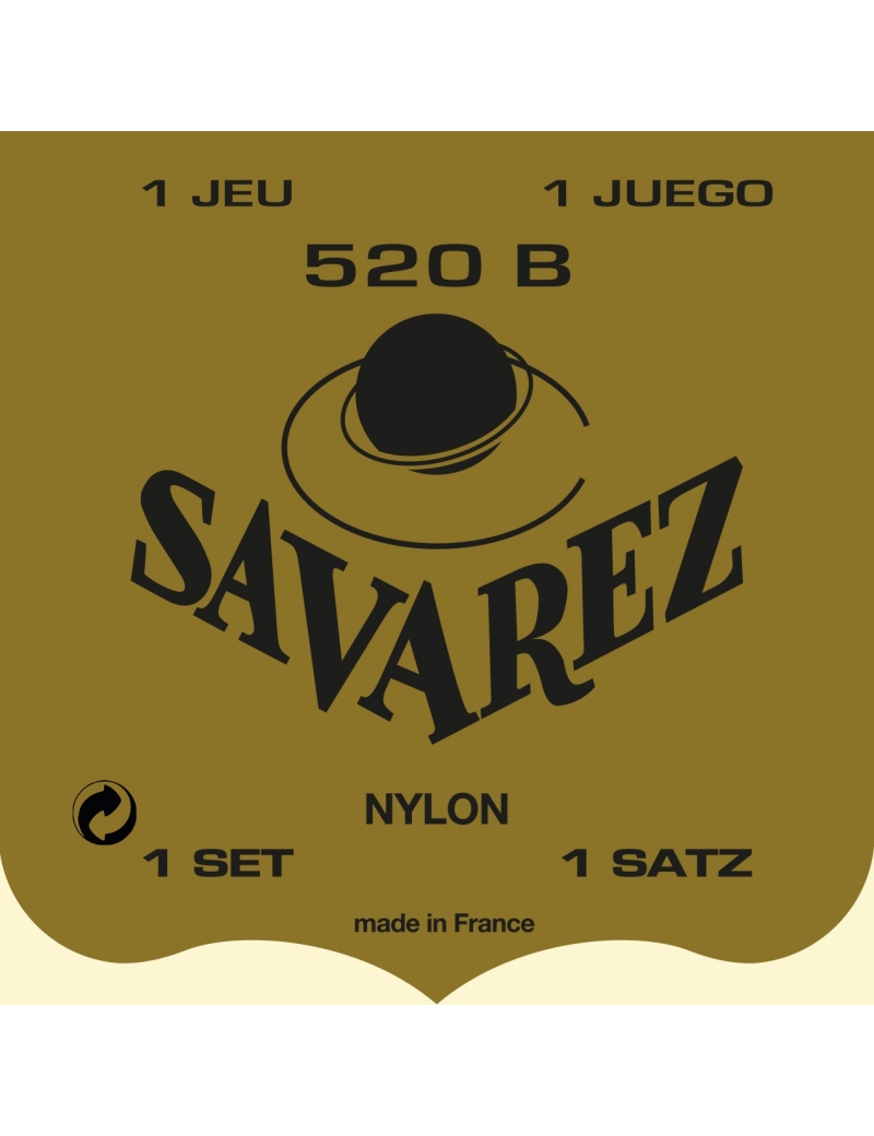 CUERDA CLÁSICA SAVAREZ CARTA BLANCA 520-B BAJA TENSION JUEGO