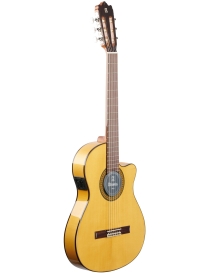 GUITARRA FLAMENCA ALHAMBRA 4/4 RECORTADA ESTRECHA 3FCTE1 PREVIO FISHMAN