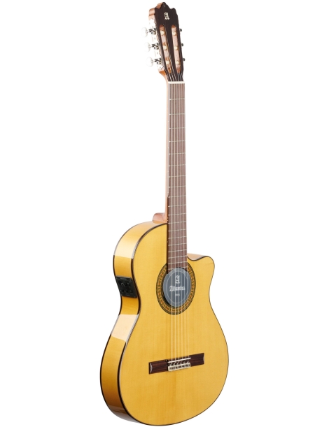 GUITARRA CLÁSICA FLA ALHAMBRA 4/4 RECORTADA ESTRECHA 3FCTE1 PREVIO FISHMAN