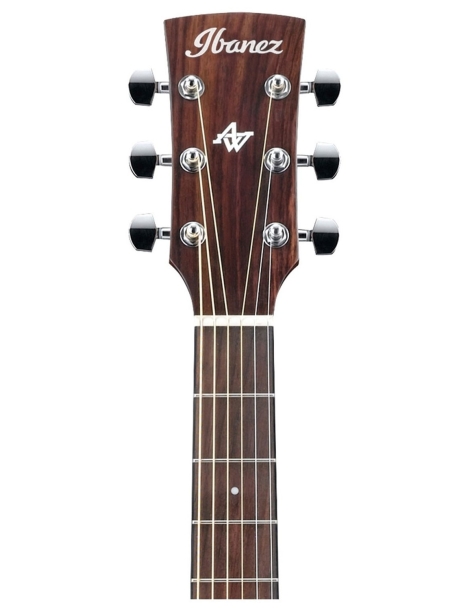 GUITARRA ACÚSTICA IBANEZ 4/4 RECORTADA AW65ECE-LG CON PREVIO Y AFINADOR NATURAL SAT