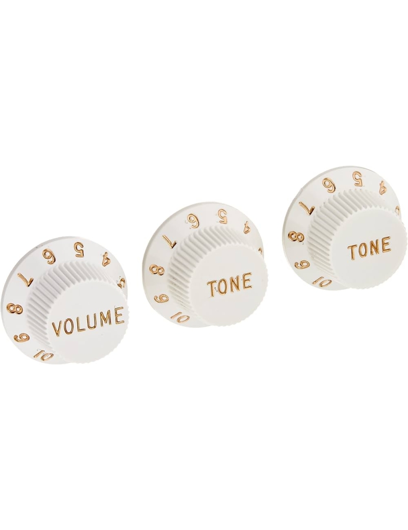 BOTONES PARA POTENCIÓMETRO PACK DE 3 ,FENDER STRATOCASTER BLANCO 992035000