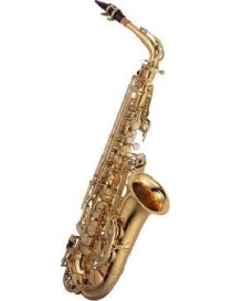 SAXO ALTO J.MICHAEL AL780 MIb LLAVE DE FA, LACADO CAMPANA GRABADA CON ESTUCHE