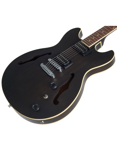 GUITARRA ELÉCTRICA IBANEZ AS53-TKF TRANSPARENT BLACK FLAT