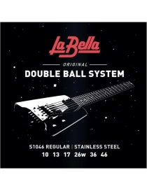 CUERDA ELÉCTRICA LA BELLA S-1046 10-46 REGULAR DOUBLE BALL SYSTEM JUEGO