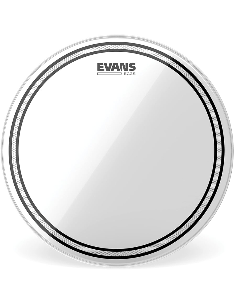 PARCHE EVANS CLEAR TRANSPARENTE EC2 SST 2 CAPAS CON MUFFLE TT13EC2S 13"