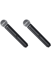 MICRÓFONO INALÁMBRICO SHURE SH BLX288E/SM58 H8E 2 MICROS DE MANO