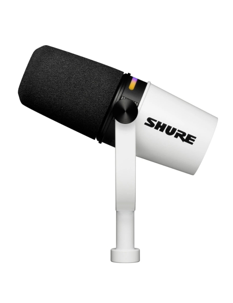 MICRÓFONO ESTUDIO SHURE SH MV7PLUS-W PODCAST BLANCO