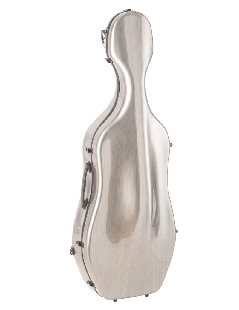 ESTUCHE CELLO FIBRA VIDRIO GRIS 4/4 CON RUEDAS