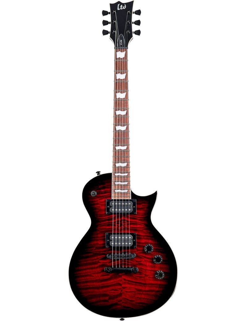 GUITARRA ELÉCTRICA ESP LTD EC 256 QM SEE THRU BLACK CHERRY SUNBURST