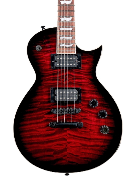 GUITARRA ELÉCTRICA ESP LTD EC 256 QM SEE THRU BLACK CHERRY SUNBURST