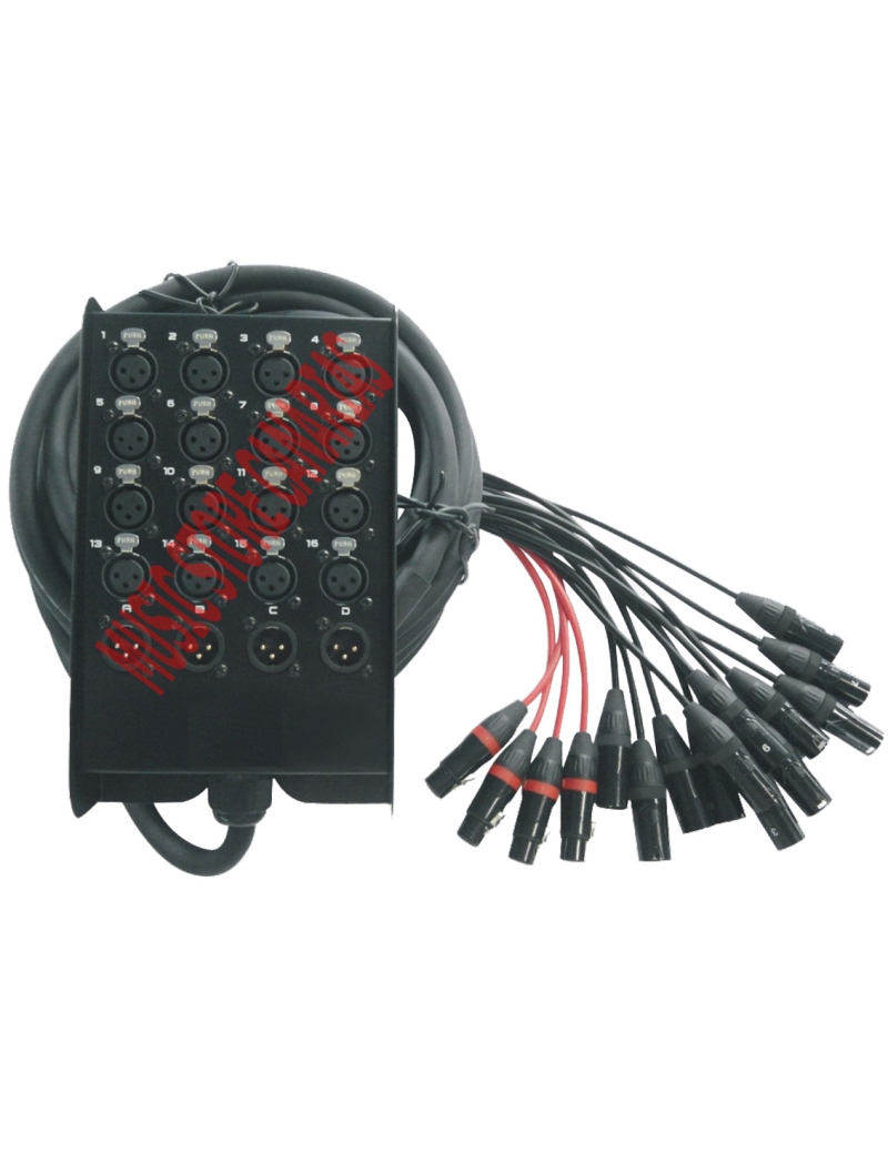 MANGUERA 16 ENTRADAS y 4 SALIDAS XLR 25M