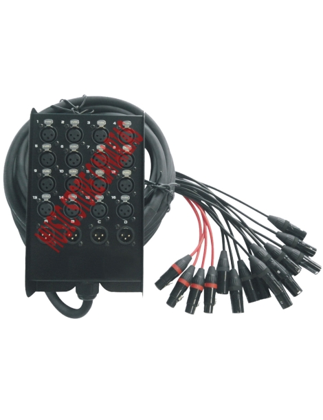 MANGUERA 16 ENTRADAS y 4 SALIDAS XLR 25M