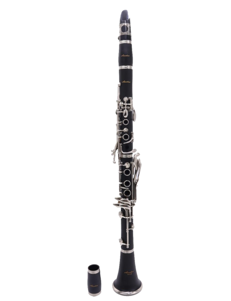 CLARINETE AMADEUS CL418 SIb EBONITA LLAVES PLATEADAS COMPLETO CON ESTUCHE