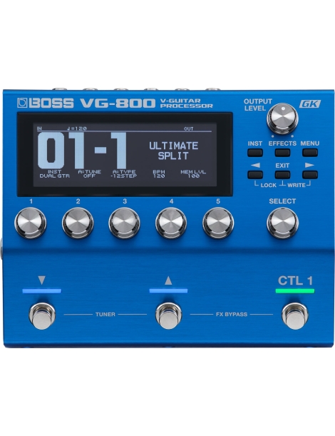 PEDALERA BOSS VG-800 V-GUITAR PROCESSOR PARA GUITARRA Y BAJO
