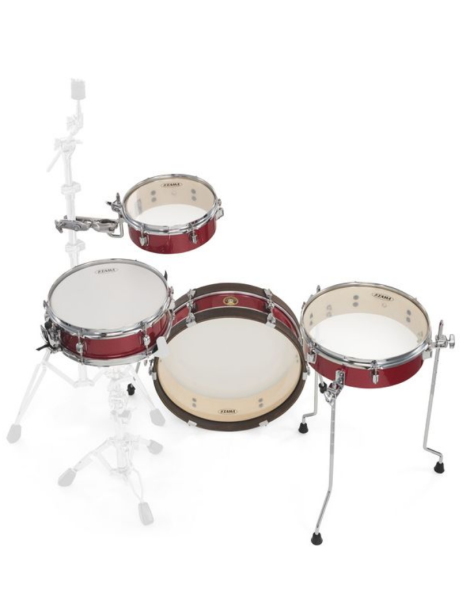BATERÍA TAMA SET CLUB JAM PANCAKE LJK48P-BRM 4 PIEZAS BURNT RED MIST