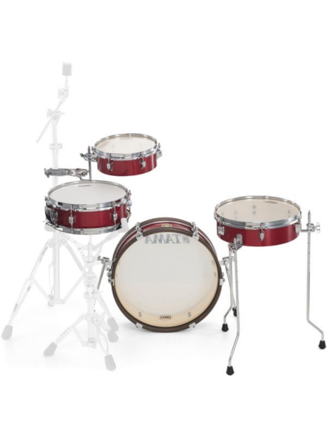 BATERÍA TAMA SET CLUB JAM PANCAKE LJK48P-BRM 4 PIEZAS BURNT RED MIST