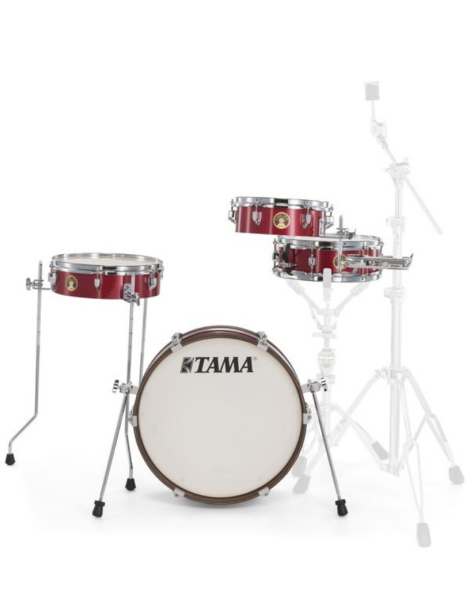 BATERÍA TAMA SET CLUB JAM PANCAKE LJK48P-BRM 4 PIEZAS BURNT RED MIST