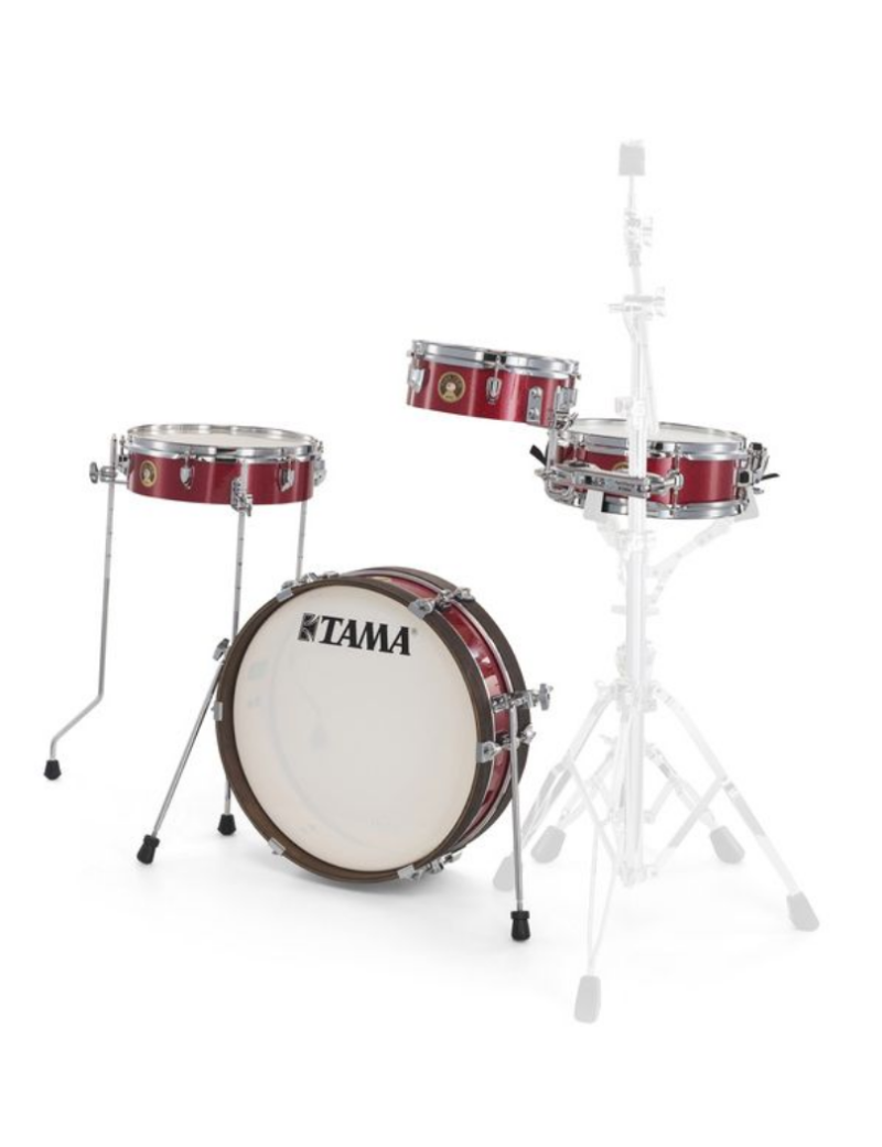 BATERÍA TAMA SET CLUB JAM PANCAKE LJK48P-BRM 4 PIEZAS BURNT RED MIST
