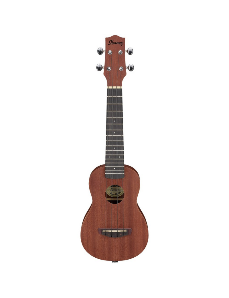 UKELELE SOPRANO IBANEZ UKS100OPN NATURAL CON FUNDA