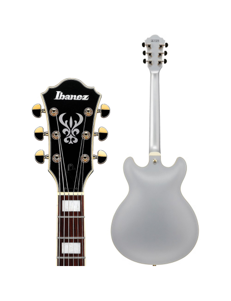 GUITARRA ELÉCTRICA IBANEZ AS73GMSF MOONSTONE SILVER FLAT