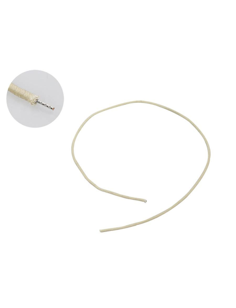 CABLE ALGODON TRENZADO PARA SOLDAR POR METRO BLANCO 30CM