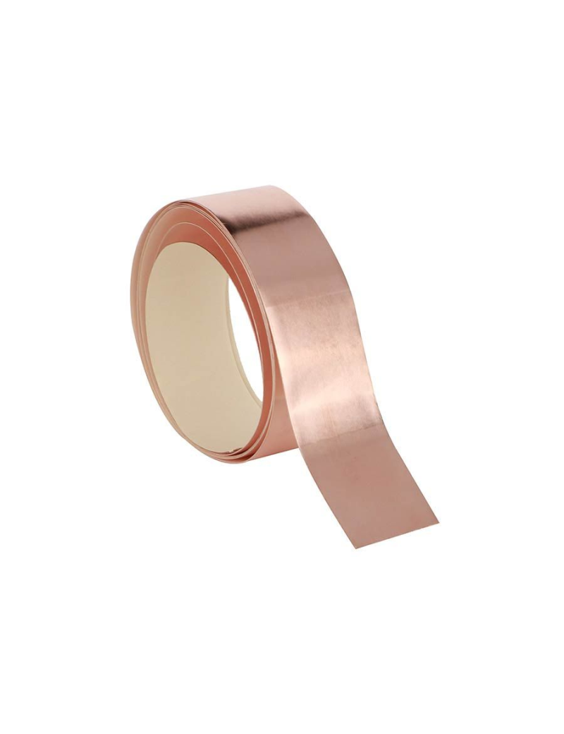 CINTA DE COBRE ADHESIVA PARA APANTALLAR 5mm DE GROSOR x 1.5M