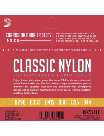 CUERDA CLÁSICA D'ADDARIO EJ-27N 3/4 TENSIÓN NORMAL JUEGO