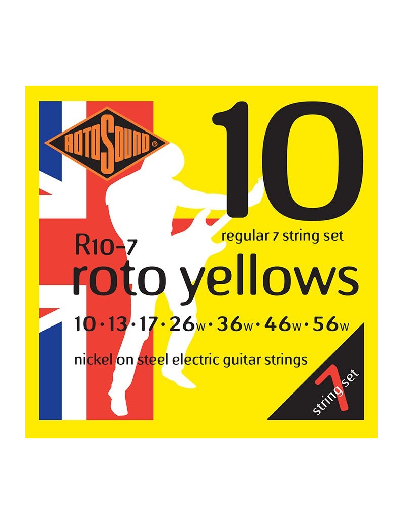 CUERDA ELÉCTRICA ROTOSOUND R10-7 10-56 NICKEL 7 CUERDAS REGULAR JUEGO