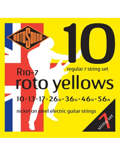 CUERDA ELÉCTRICA ROTOSOUND R10-7 10-56 NICKEL 7 CUERDAS REGULAR JUEGO