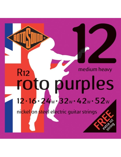 CUERDA ELÉCTRICA ROTOSOUND R12 12-52 NICKEL MEDIUM HEAVY JUEGO