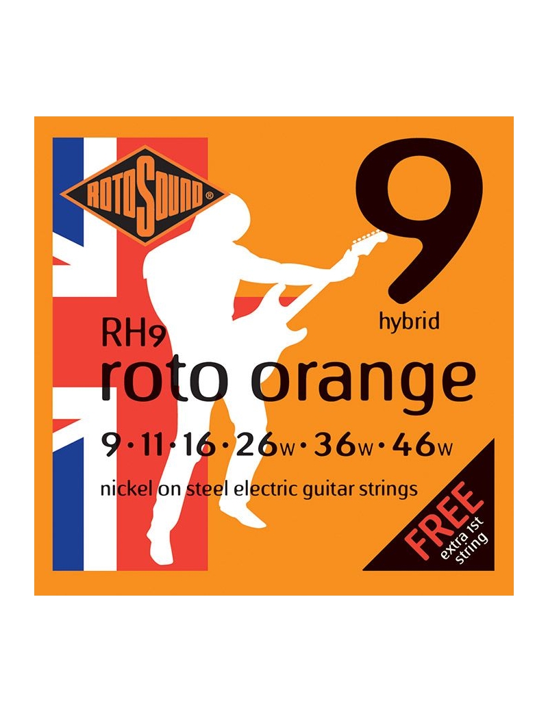 CUERDA ELÉCTRICA ROTOSOUND RH9 9-46 NICKEL HIBRYD JUEGO