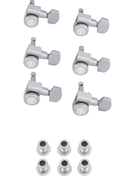 CLAVIJERO ELÉCTRICA FENDER CON TRABA DE SEGURIDAD CROMO BRUSHED OPACO 990818000