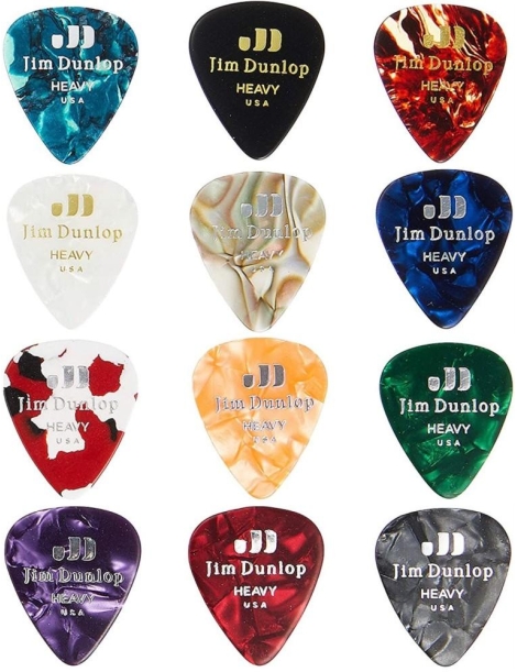 PACK DE 12 PUAS DUNLOP CELLULOID HEAVY ADUPVP107