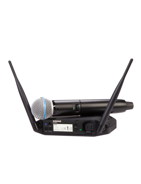 MICRÓFONO INALÁMBRICO SHURE GLXD24PE/B58 Z4 CON BATERÍA RECARGABLE DOBLE FRECUENCIA