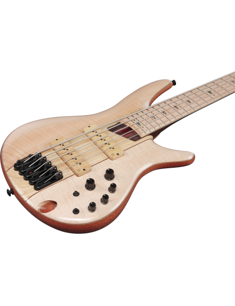 BAJO ELÉCTRICO IBANEZ SR5FMDX2NTL ACTIVO 5 CUERDAS NATURAL LOW GLOSS
