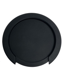 TAPA ANTIACOPLE CLÁSICA Y ACÚSTICA REDONDA NEGRO 86mm