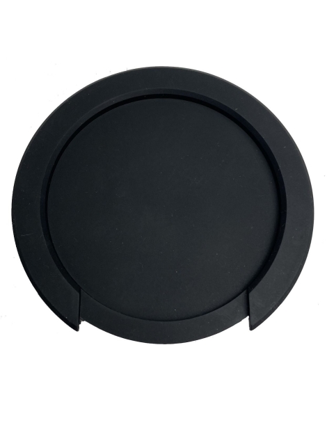 TAPA ANTIACOPLE CLÁSICA Y ACÚSTICA REDONDA NEGRO 86mm