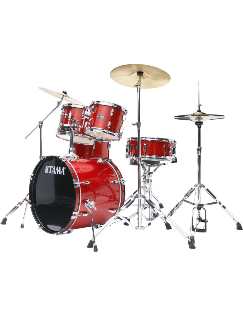 BATERÍA TAMA STAGESTAR ST50H6-CDS ÁLAMO 5 PIEZAS JET CANDY RED SPLARKLE PLATOS MEINL