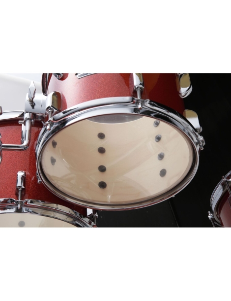 BATERÍA TAMA STAGESTAR ST50H6-CDS ÁLAMO 5 PIEZAS JET CANDY RED SPLARKLE PLATOS MEINL