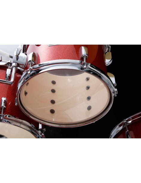 BATERÍA TAMA STAGESTAR ST52H5-CDS ÁLAMO 5 PIEZAS JET CANDY RED SPLARKLE PLATOS MEINL