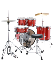 BATERÍA TAMA STAGESTAR ST52H5-CDS ÁLAMO 5 PIEZAS JET CANDY RED SPLARKLE PLATOS MEINL